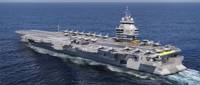 프랑스의 새로운 핵 추진 항공모함 PANG 그래픽 이미지. Naval Group 제공