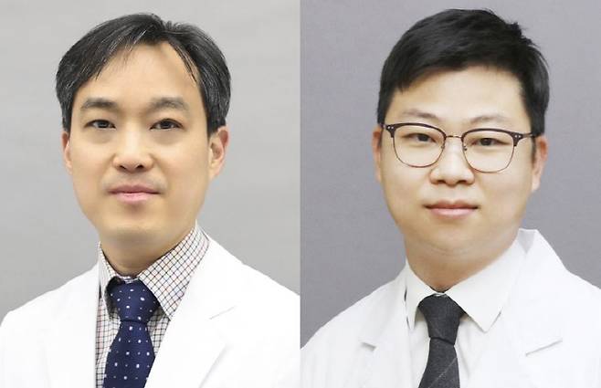 강우성 교수(왼쪽)와 김영민 교수