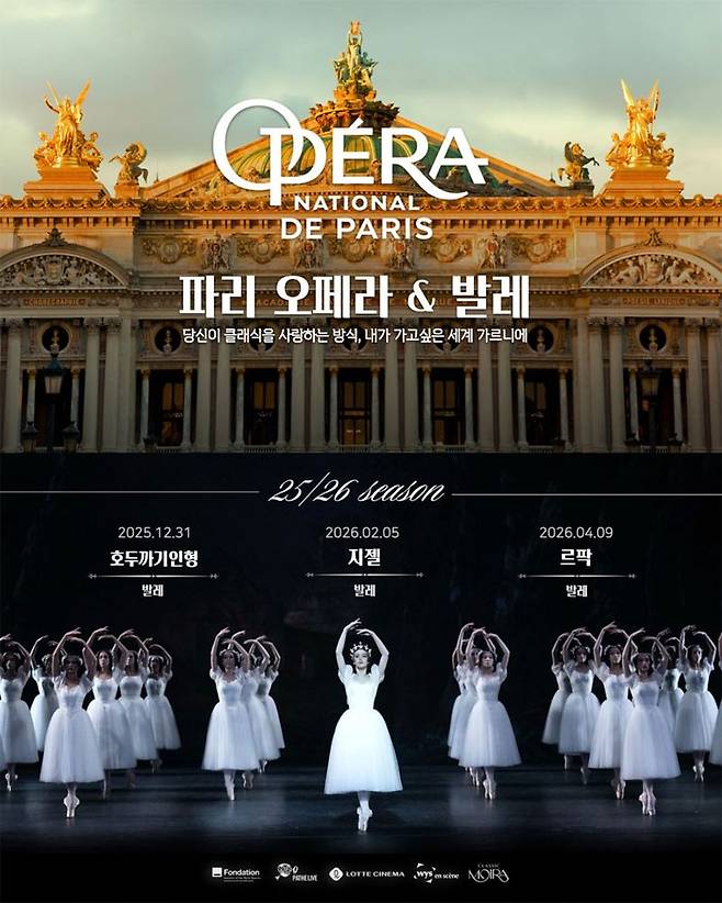 롯데시네마 파리 오페라 발레단 공연 시리즈