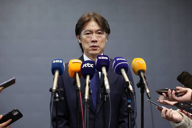 홍명보 감독. 연합뉴스