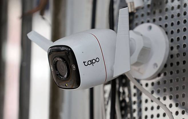 An internet protocol (IP) camera on sale at Yongsan Electronics Market in central Seoul on Nov. 14, 2024 [YONHAP]
