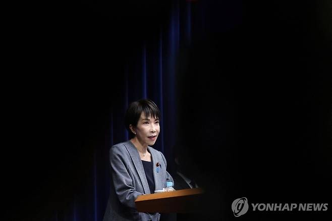 본문과는 직접적인 관계가 없음. 다카이치 사나에 일본 총리. [연합뉴스]