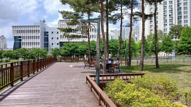 민락 두물머리 쉼터. 의정부시 제공