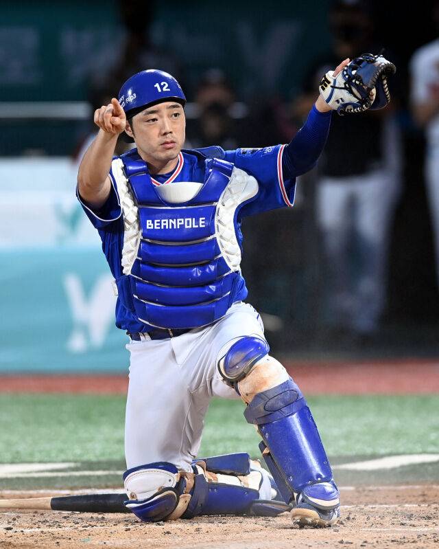 삼성 라이온즈 시절 김민수./삼성 라이온즈