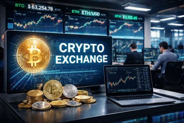 AI가 생성한 가상자산 거래소 이미지