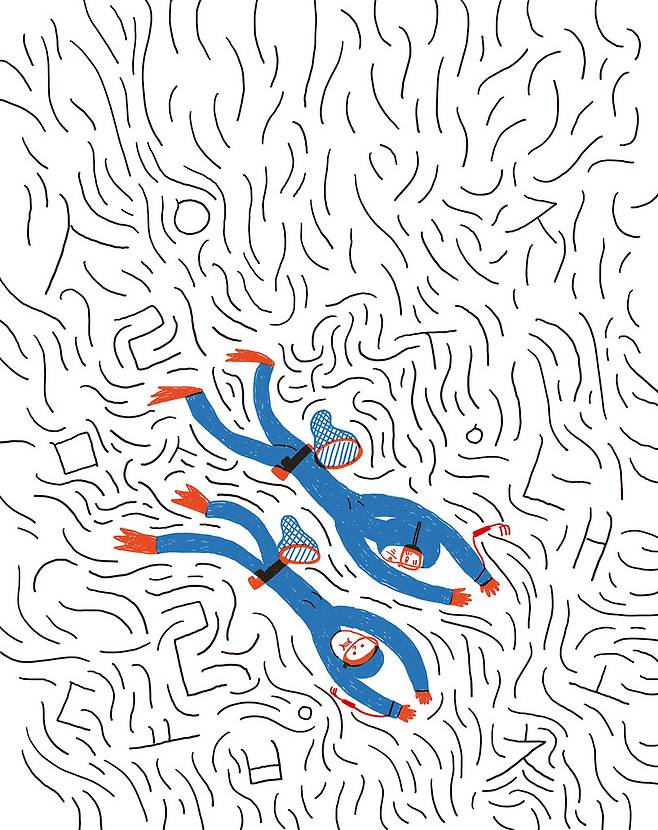 제17회 손바닥문학상 대상 수상작인 김영희 작가의 ‘숨은 글자들’ 삽화. 일러스트레이션 조승연