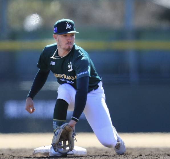 호주 국대 시절의 제리드 데일. 호주 야구대표팀 SNS 캡쳐