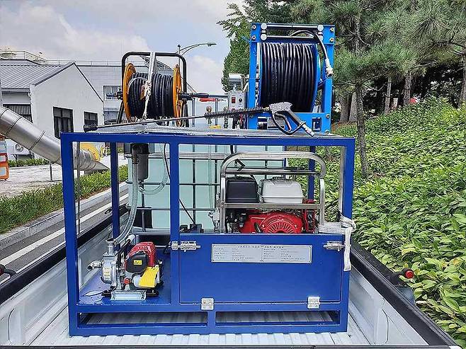 한경환경보전의 친환경 가시박 박멸 장비 / 출처=한경환경보전