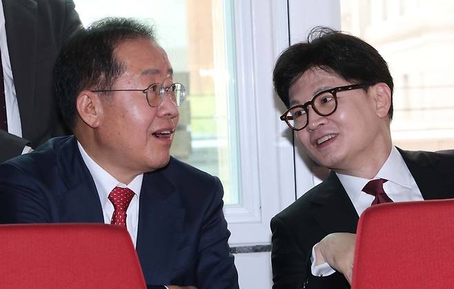 홍준표 전 대구시장과 한동훈 전 대표 [국회사진기자단]
