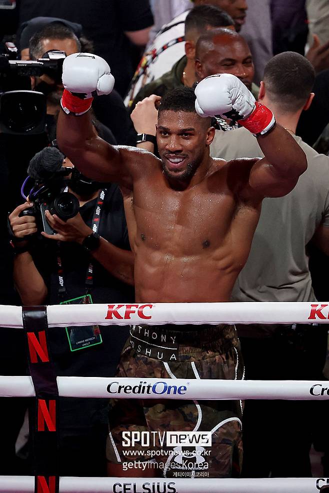 ▲ 앤서니 조슈아는 제이크 폴에게 6라운드 KO 승리를 거뒀다.