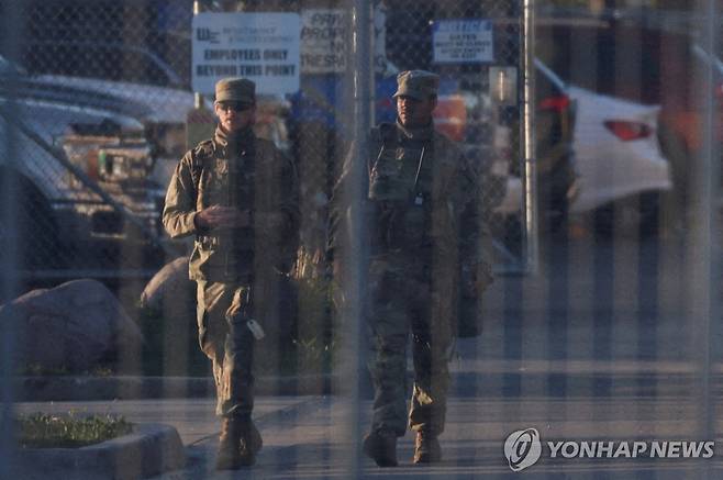 시카고의 주방위군 [로이터 연합뉴스 자료사진]