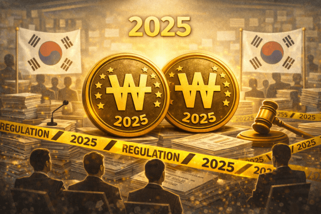 2025년은 원화 스테이블코인이 논의의 중심에 선 해였다(그림=챗GPT 생성)