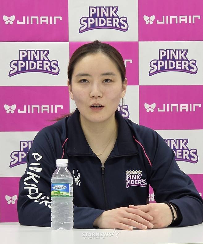 흥국생명 세터 이나연. /사진=김명석 기자