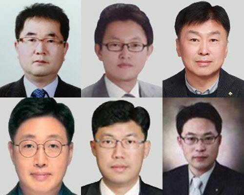 전북은행이 신규 선임한 (왼쪽 상단부터 시계방향으로)노익호, 양광영, 박재현, 최종구, 조인성, 하범서 부행장.(사진=전북은행)