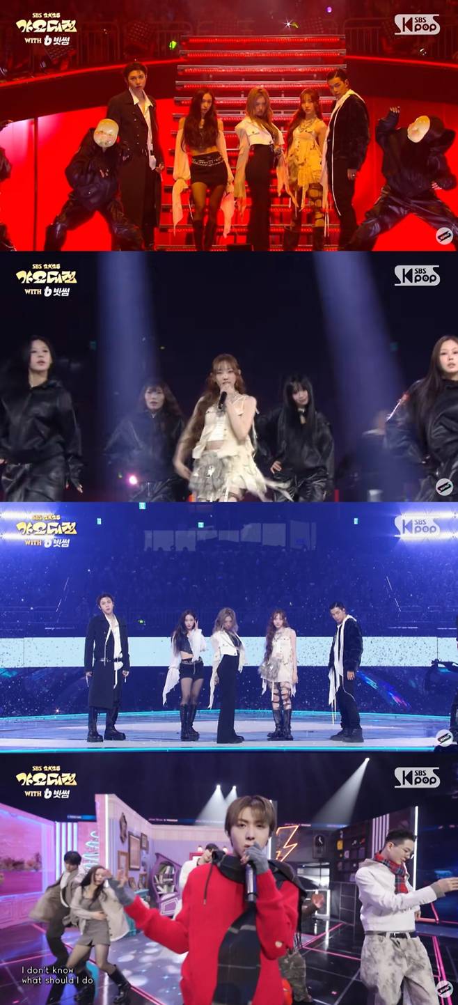 올데이 프로젝트, ‘2025 가요대전’ 독보적 퍼포먼스 소화 (출처: 가요대전 방송 화면)