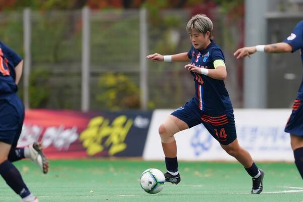 서울시청의 김민지는 2000년대 출생한 여자대표팀 기대주 가운데 한 명이다. 한국여자축구연맹 제공