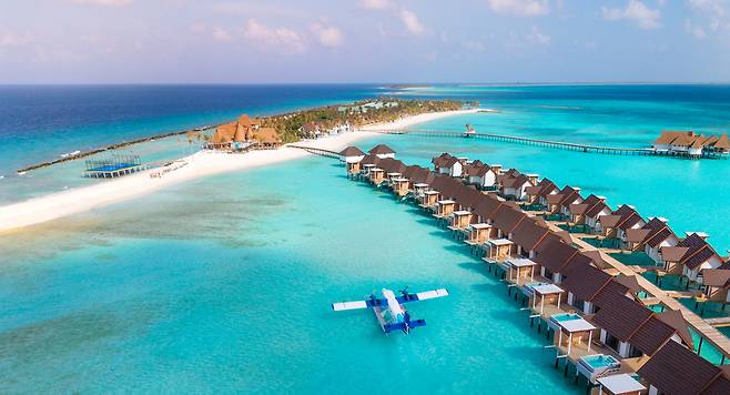 올해 11월 소프트 오픈 후 내년 2월 그랜드 오픈을 앞둔 몰디브 신규 리조트 메야푸시. 사진제공|팜투어