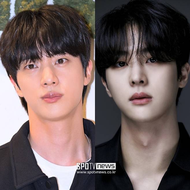▲ 방탄소년단 진(왼쪽), 김무준. ⓒ곽혜미 기자, 9아토엔터테인먼트 제공