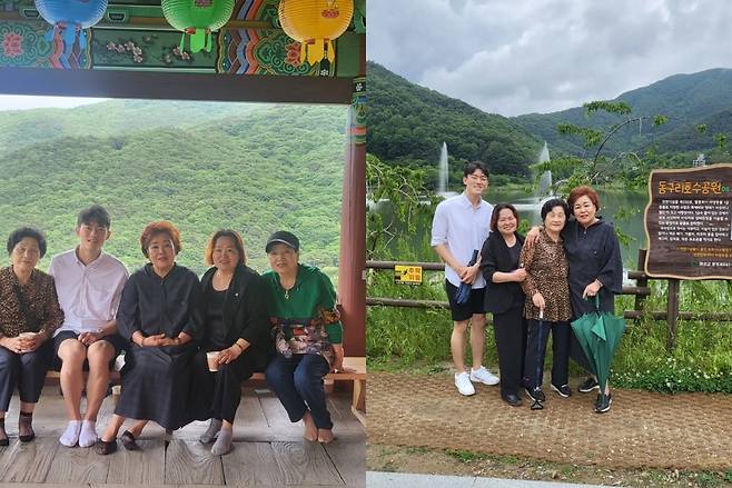 전우원 씨가 고(故) 문재학 열사 유족과 함께한 모습. (전우원 인스타그램 갈무리)