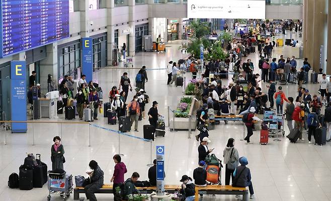 인천국제공항 1터미널 입국장. 사진=뉴스1