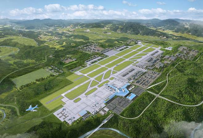 대구경북 민·군 통합공항 조감도. 대구시 제공&nbsp;