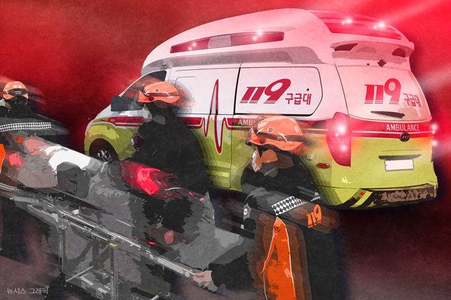 [대전=뉴시스] 119 구급대 출동. (사진=뉴시스 DB). photo@newsis.com  *재판매 및 DB 금지 *재판매 및 DB 금지