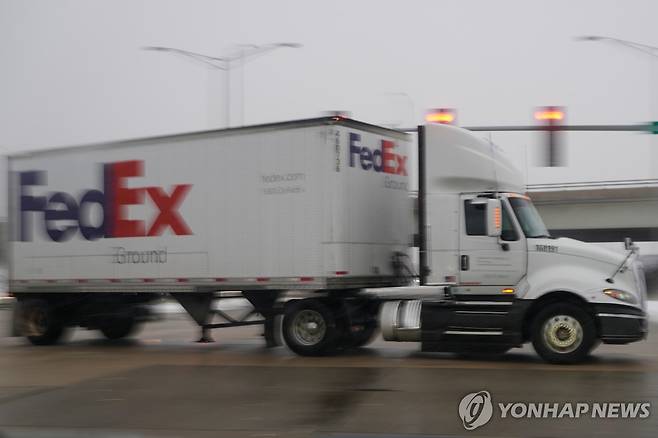 페덱스 배송 차량 [AP 연합뉴스 자료사진]
