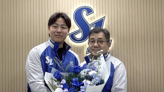 삼성이 내부 FA 강민호와 계약을 마쳤다. 사진 | 삼성 라이온즈