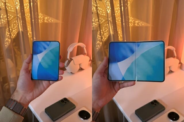 콘텐츠 제작자 벤 게스킨이 제작한 아이폰 폴드 모형. [벤 게스킨 엑스 갈무리]