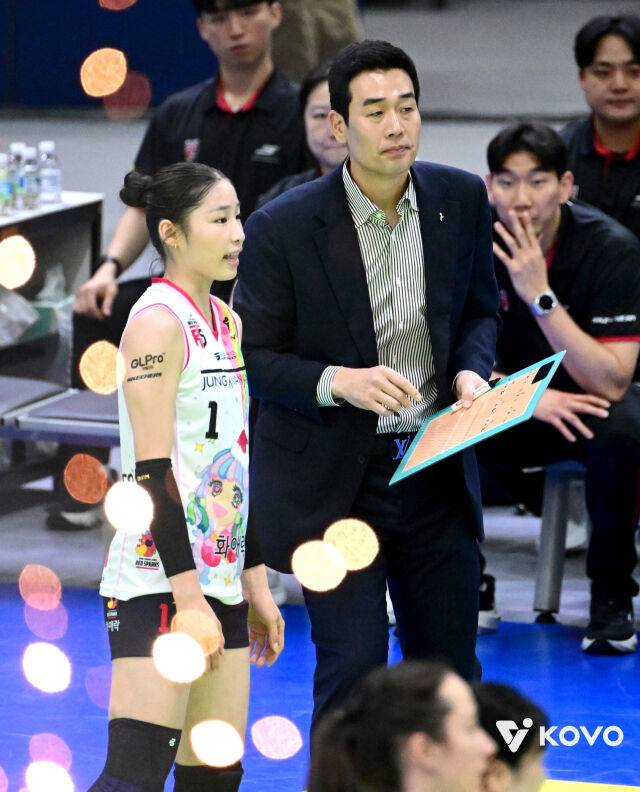 인쿠시와 고희진 감독./KOVO