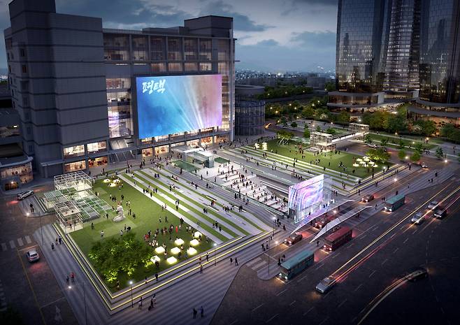 평택역 복합문화광장 조감도.