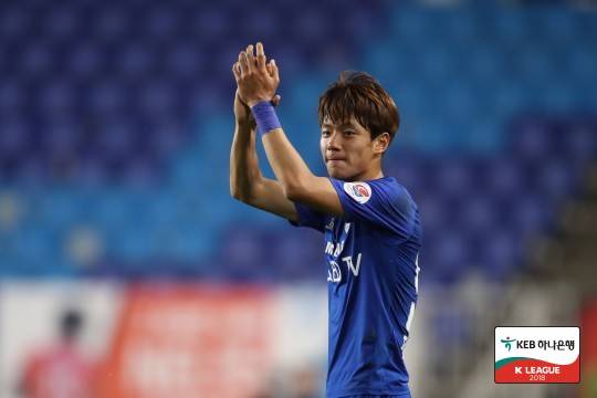 수원 삼성 시절 전진우(전세진). ⓒ프로축구연맹