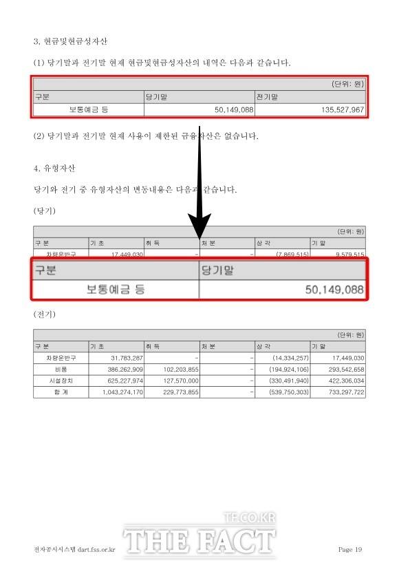 2024년 기말 빅플래닛메이드의 현금 보유액은 약 5000만 원에 불과하다./더팩트DB