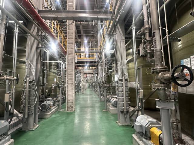 성일하이텍 새만금 3공장 침출동 내부