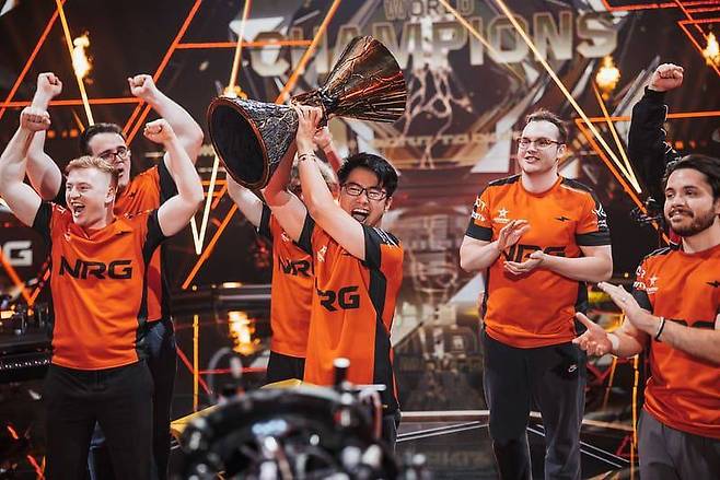 2025 발로란트 챔피언스 파리에서 우승을 차지한 NRG 이스포츠