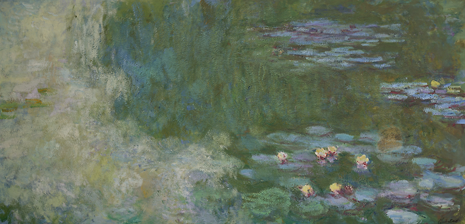 고(故) 이건희 삼성 선대 회장의 개인 소장품으로 국립현대미술관에 기증된 클로드 모네 ‘수련이 있는 연못’. [국립현대미술관]
