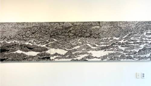 ◇우민 박경선 화백의 개인전 ‘강원도 가는 길’이 지난 29일 서울 갤러리 라메르에서 성황리에 막을 내렸다. 사진은 전시장 전경 사진=갤러리라메르 제공.