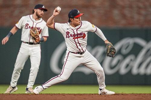 애틀랜타 브레이브스와 1년 2000만 달러 조건으로 재계약을 맺은 김하성. 사진=AFPBBNews