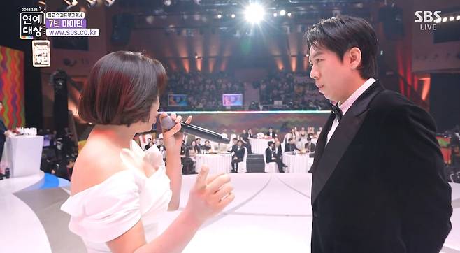 ▲ 정이랑(왼쪽), 양세찬. 출처| 2025 SBS 연예대상 방송 캡처