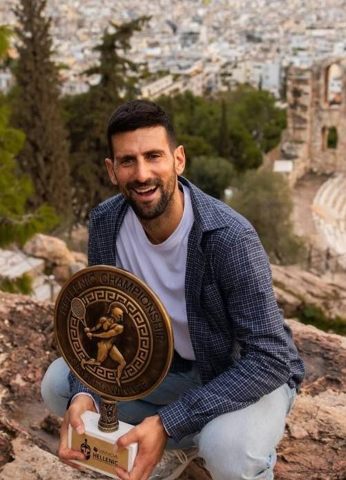 아테네에서 투어 통산 101번째 우승을 한 조코비치. SNS