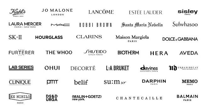 쿠팡 명품 판매 플랫폼 알럭스에 입점한 주요 뷰티 브랜드. /쿠팡 홈페이지 캡처