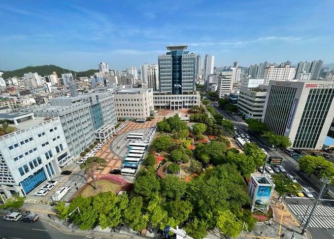 울산시청 전경.