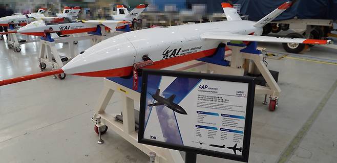 한국항공우주산업(KAI)의 자회사 캠스 공장 내에서 다목적 무인기(AAP)가 제작되고 있다. /KAI 제공