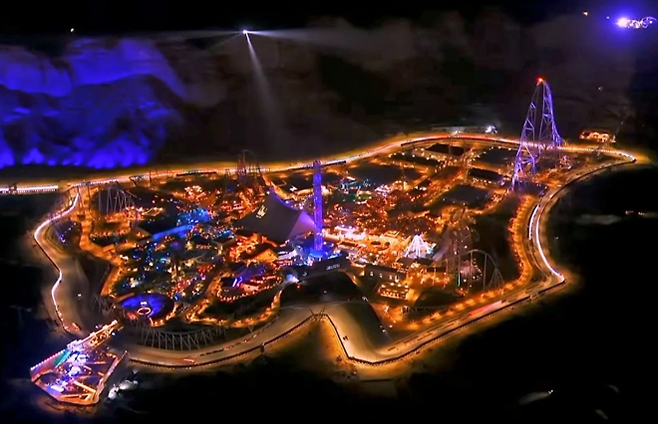 사우디 수도 리야드에 있는 테마파크인 식스 플래그 전경. 홈페이지 캡처