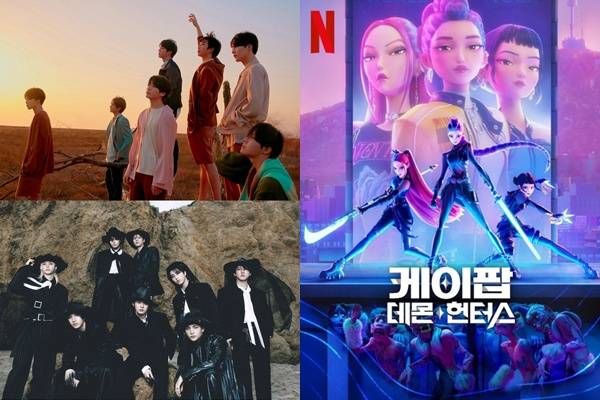 방탄소년단, 스트레이 키즈, 케이팝 데몬 헌터스 / 사진=각 소속사, 넷플릭스