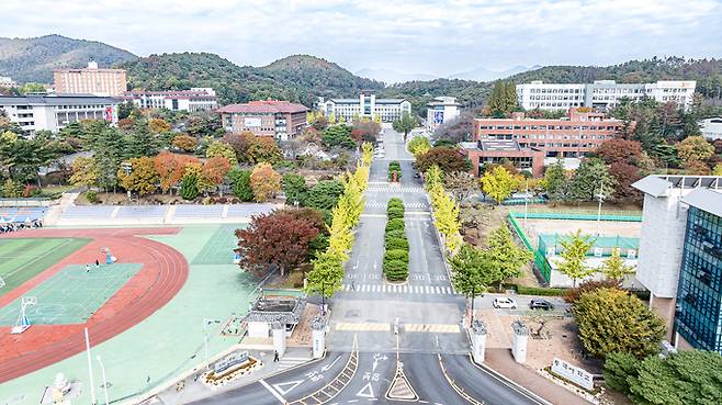 ▲ 동국대학교 WISE캠퍼스 2026학년도 신입학 정시모집 원서접수 결과 정원 내 340명 모집에 3214명이 지원해 9.46대 1의 경쟁률을 기록했다. 사진은 동국대 WISE캠퍼스 전경