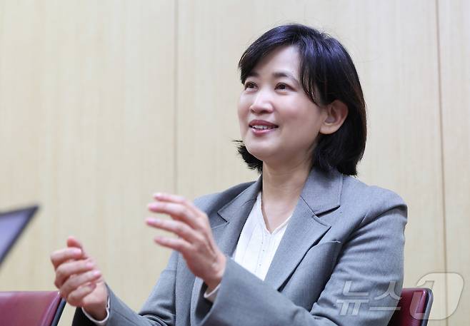 장숙랑 중앙대학교 적십자간호대학장이 26일 서울 동작구 중앙대 간호대학에서 뉴스1과 인터뷰를 하고 있다. 2025.12.26/뉴스1 ⓒ News1 박지혜 기자