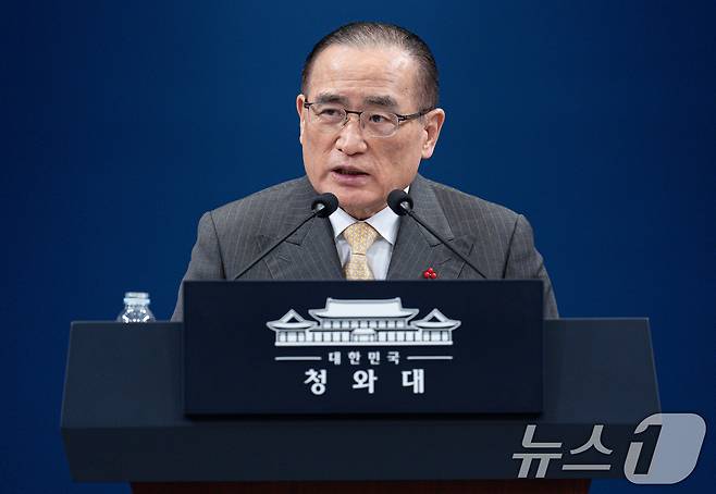 위성락 국가안보실장이 2일 춘추관에서 이재명 대통령의 국빈 방중 일정 관련 브리핑을 하고 있다. 2026.1.2/뉴스1 ⓒ News1 이재명 기자