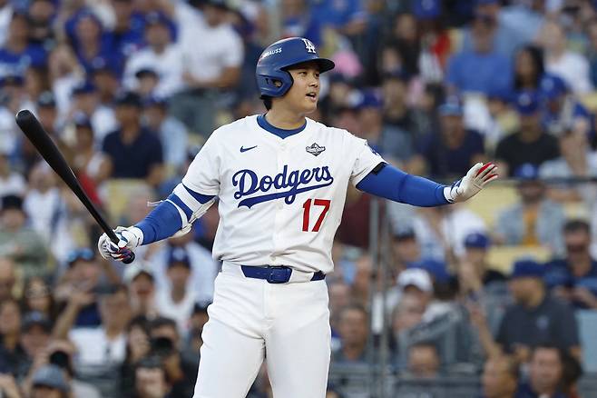 LA 다저스 오타니 쇼헤이가 오는 5월 초 휴스턴 애스트로스와의 3연전서 일본인 투수 이마이 가쓰야와 맞대결할 수 있을 전망이다. AFP연합뉴스