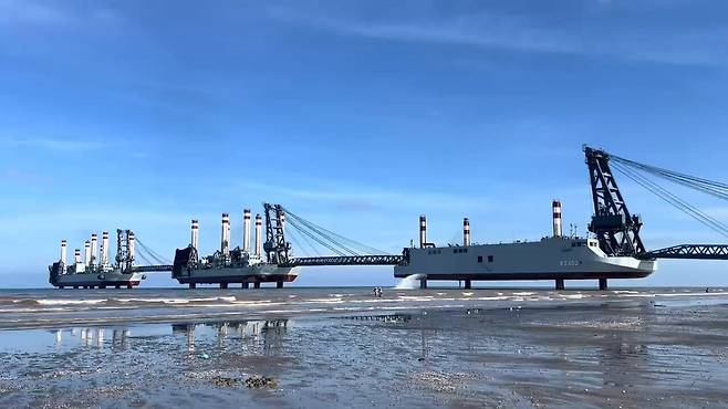 중국 이동식 잔교 탑재선/X